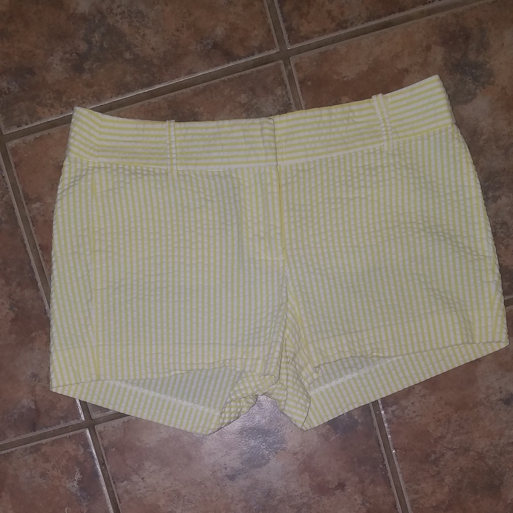 J. Crew searsucker shorts.